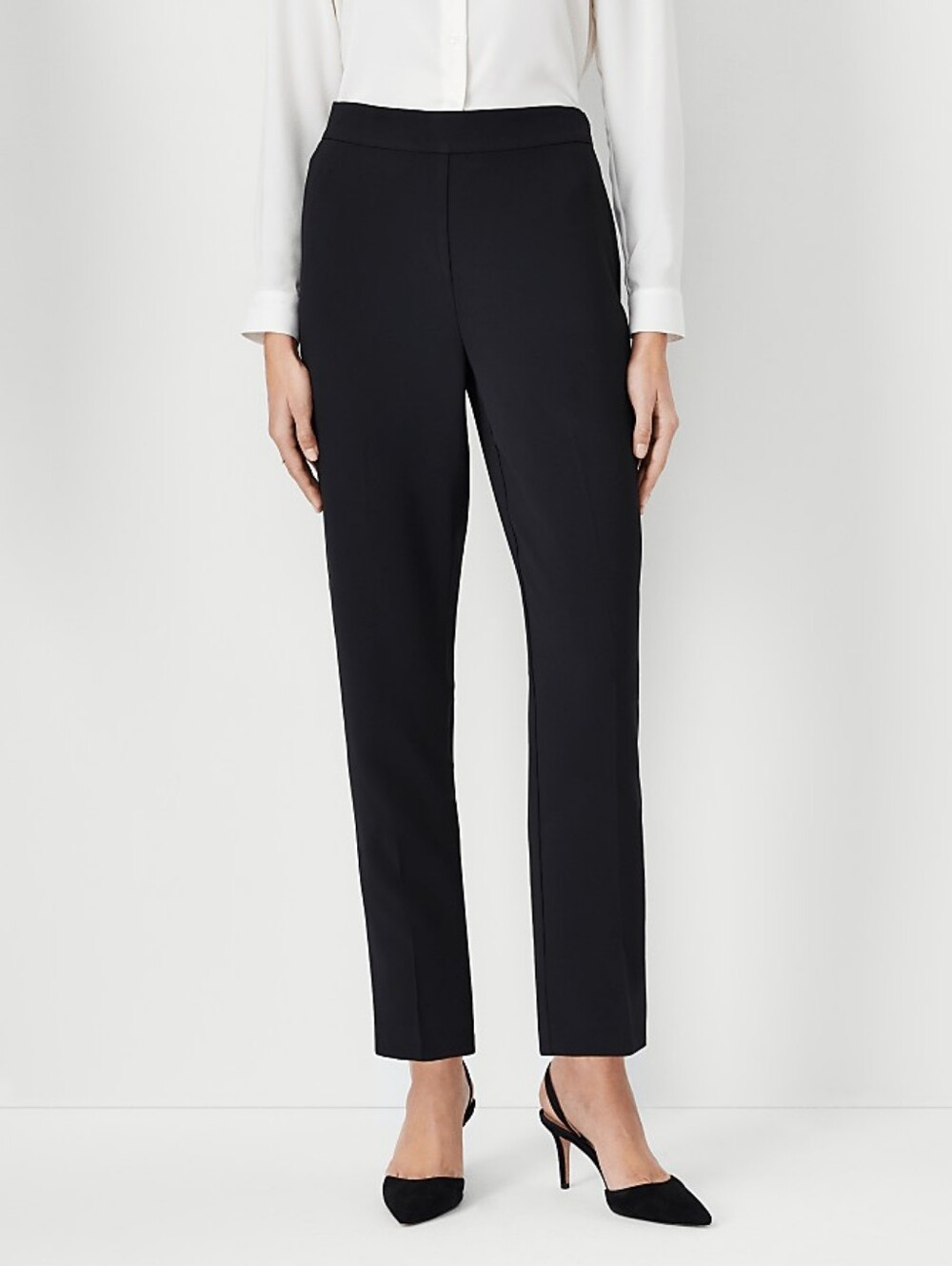 Ann Taylor Side Zip Ankle Pant in Fluid Crepe Size 6P